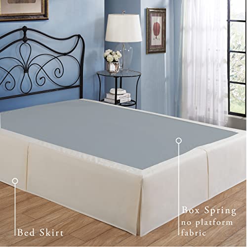 Bed Maker’s Never Lift Your Mattress Wrap Around Bed Skirt, Classic