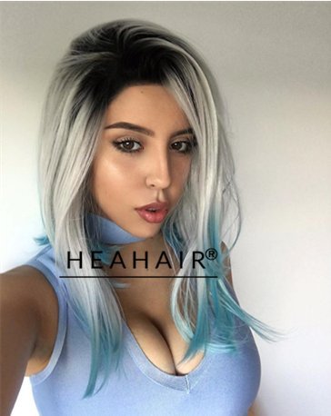  blue wig