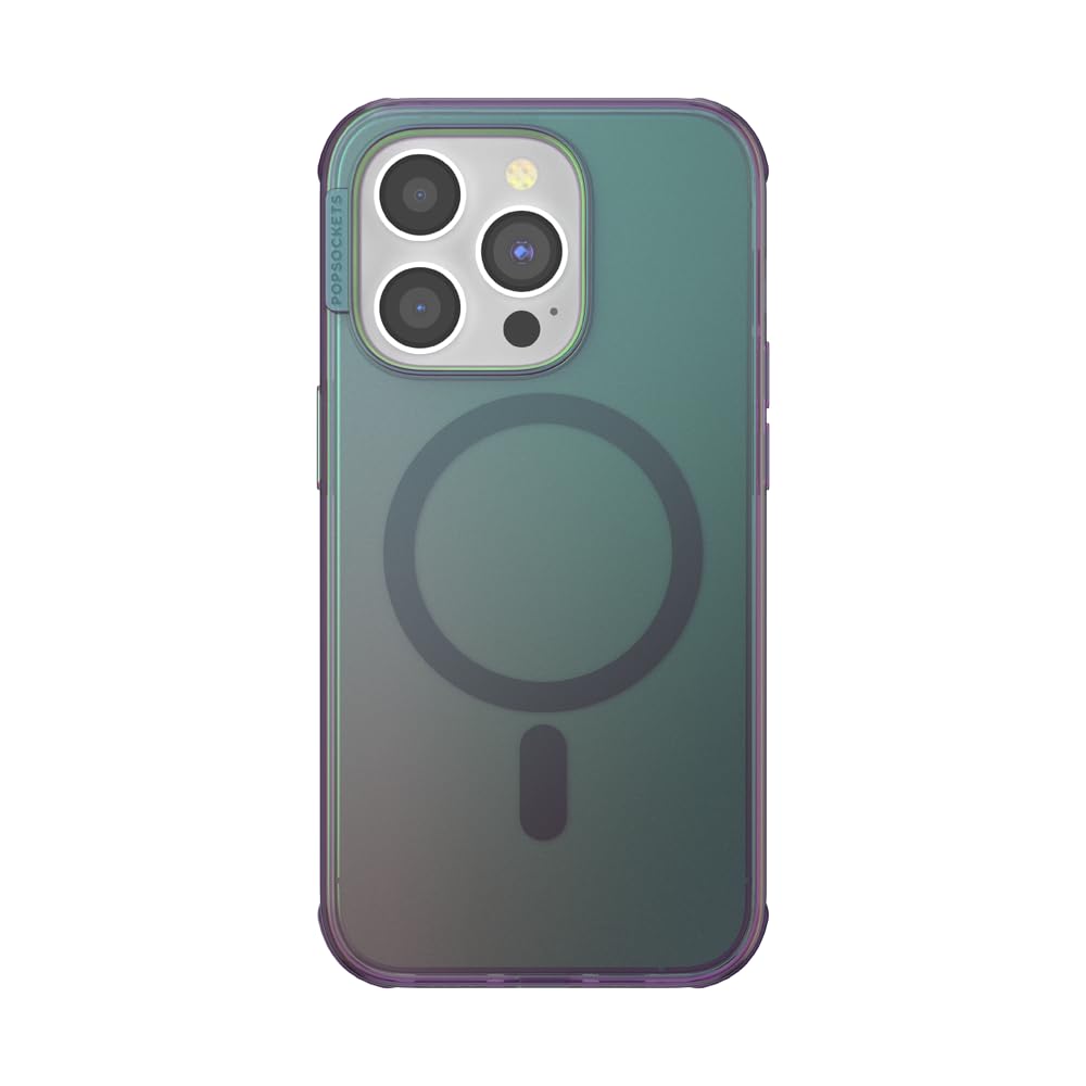 PopSockets iPhone 14 Pro Case with MagSafe, Phone Case for iPhone 14 Pro, Grip Sold Separately, Wireless Charging Compatible - Nightshade