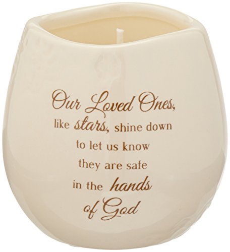 Light Your Way Memorial 19175 in Memory Loved Ones Shine Ceramic Soy Wax Candle