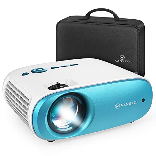 VANKYO Cinemango 100 Mini Video Projector, 3800 Lux HD Movie Projector Support 1080P, 220″ Display, 50,000 Hrs Lamp Life, Compatible with TV Stick, HDMIx2, USBx2, VGA, TF, AV for Home Entertainment