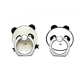 Geelyda Phone Ring Holder 360 Degree Rotating Ring Grip Anti Drop Finger Holder Stand Mount Carton Ring for iPhone iPad Samsung and All Cell Phones (2xPanda)