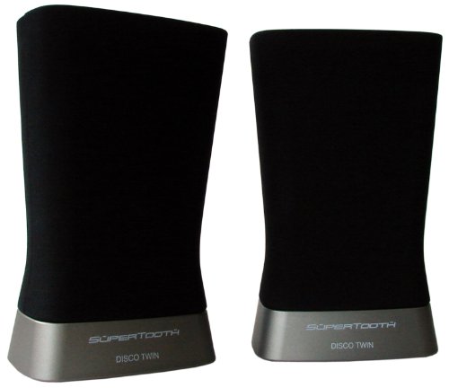 SuperTooth Disco Twin Bluetooth Stereo Speaker for Smartphones - Retail Packaging - Black