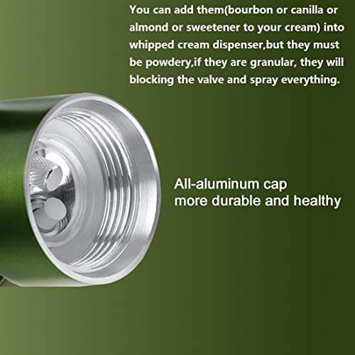 Professional Cream Whipper Maker,Aluminum Whipped Cream Dispenser & 2