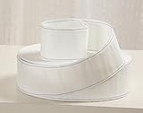 WPKIRA Curtain Accessory 3.15 Inch Deep Multi Pleater White Tape Fabric Curtain Heading Pinch Pleat Tape For Hook Process Curtain Top , 32.8 Feet Length/Pack