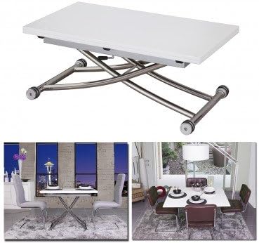 Nakura Rex Coffee Table Height Adjustable Pull Out Can Be Transformed Into Dining Table Amazon De Kuche Haushalt
