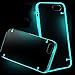 LUNIWEI Glow TPU Rubber Gel Ultra Thin Clear Case Cover for iPhone 6 Plus (Black)