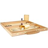 Deluxe Wooden Backgammon Set, Brown