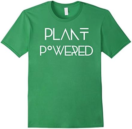 Mens Plant Powered Vegan T-Shirt Large Grass