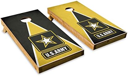 Army - Military Service - Cornhole Crew - ACA Regulation Size Cornhole Board Set