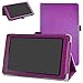 MediaPad T3 7.0 Case,Mama Mouth PU Leather Folio 2-Folding Stand Cover with Stylus Holder for Huawei MediaPad T3 7.0 Inch Tablet,Purple