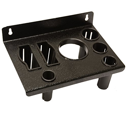 LCL Beauty Wall Mount Black Steel Appliance Holder