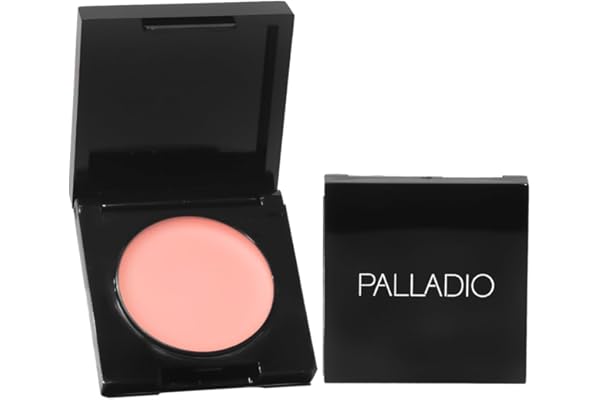 Palladio Under Eye Brightener, Conceal, Brightens, Reduces Appearance of Dark Circles, With Caffeine Peptides & Vitamin E, Tired Skin Color Correcting Brightener & Primer, Light to Medium (Soft Pink)