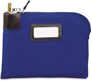 Seven-Pin Security/Night Deposit Bag, Two Keys, Cotton Duck, 11 x 8 1/2, Blue (2)
