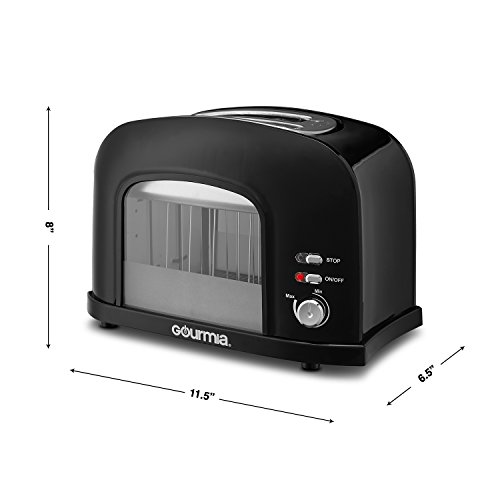 Gourmia GWT2302 Slice Motorized Toaster With See Through Window