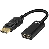 VCE DP to HDMI Adapter ,Gold Plated DisplayPort to HDMI Male to Female Adapter Cable