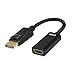 VCE DisplayPort to HDMI Adapter, Gold Plated Display Port to HDMI Male to Female Adaptor Cable, 1080P HDMI 2.0 Converter with Audio, Black - 7.8 Inch (1 Pack)