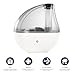 Sol Wellness Cool Mist Humidifier - Ultrasonic Quiet Operation Device - With Night Light And Automatic Shut Off - 1.5 Liter - White/Gray