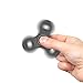 Fidget Kicker ADHD Fidget Spinner Toy for Adults and Kids | Smooth Surface, Fast Spinning | Alleviate Stress & Anxiety, Minimize Boredom, Treat ADHD/ADD Symptoms, Boost Focus, Memory & More (Black)