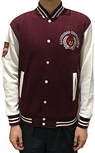 Official Cambridge University Applique Baseball Jacket - Official Apparel of the Famous Univeristy of Cambridge