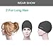 Msicyness Swim Cap for Men Women Silicone Swimming Hat for Adult Swimming Pool Laps Latex Rubber Reduce Water Intake Big Head Hair Guys Girl Bathing Cap