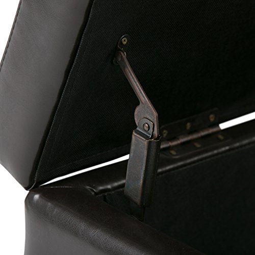 Simpli Home Avalon 48" Storage Ottoman - Image 4