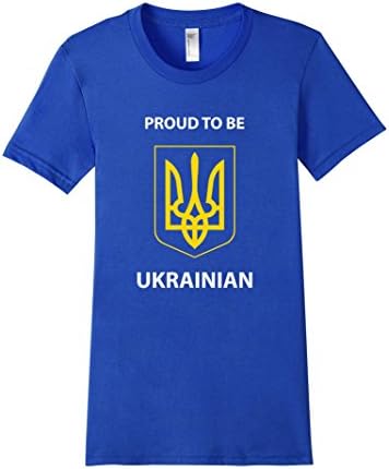 Women's Proud To Be Ukrainian Shirt - Best Shirt From Ukraine Small Royal Blue