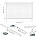Accmor Magic Gate for Dogs, Portable Folding Pet Safety Gate Mesh Magic Gate for Dogs with Removable Hook, Pet Safety Enclosure Install Anywhere (White)
