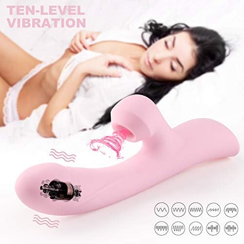Clǐt-or-al Sucking Vǐb-Rat-or, G Spot Vǐbr-ATO-rs & 10 Frequencies and 3 Speeds Nipple Stim-ula-tor with Suction