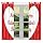 Amazon.com: Kitchen Curtains Valentines Day Greeting Cards ...