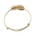 SENFAI Charming Fruit Pineapple Bangle Bracelet Hand Jewelry Accessary for Women (Gold)