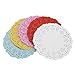 Paper Doilies,Coxeer 100PCS Christmas Doilies Paper Lace Colorful Round Paper Lace Doilies for Cakes, Desserts, Ideal for Wedding,Christmas, Tableware Decor, Party Decor 5.5 In
