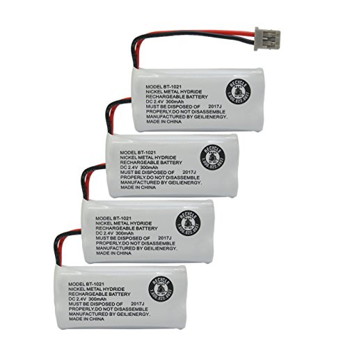 Geilienergy BT-1021 BBTG0798001 Compatible with Uniden BT-1021 BT1021 BT-1008 BT-1016 Cordless Handset Phone Rechargeable Battery (4-Pack)