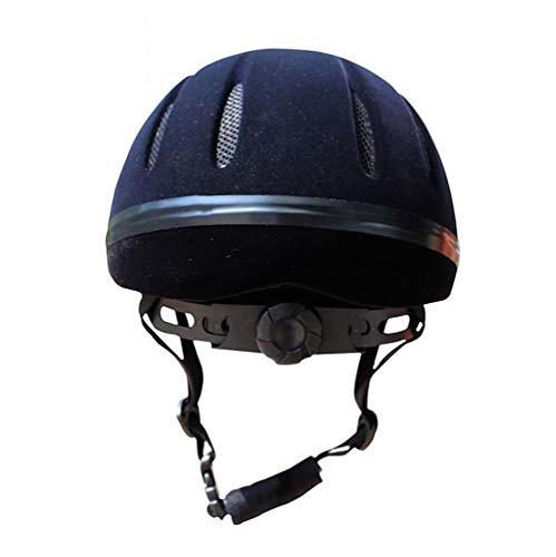 Unbekannt Comfortable Velvet Equestrian Helmet Professional Horse Riding Hat Horse Riding Helmet Breathable,L