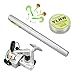 MultiOutools 38 Inches Pocket Pen Rod Set,Mini Fishing Rod and Reel Combos,Portable Travel Fishing Gear in A Box,Good Gift for Birthday,Festival,Christmas (Silver)