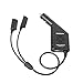 Car Battery Charger Accessories for Use with DJI Mavic 2 Pro, Zoom,Triple Output (USB + 2 x Charging Output) with Safety Cover, Dual Battery Parallel Charger