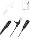 Two Wire Earpiece with Kevlar Reinforced Cable for Motorola Radio XPR3000 XPR3300 XPR3500 XPR3300e XPR3500e XPR 3300 3500 3300e 3500e, Acoustic Tube, Surveillance Headset, Noise Reduction Microphone