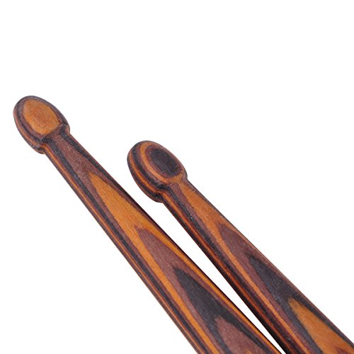 5A Wooden Drumsticks Drum Sticks Hard Maple Wood Drum Set Percussion Instrument Accessories of 1Pair - Thumbnail 2