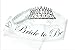 Bride To Be Tiara and Bride To Be Sash and FREE Garter | Premium Bachelorette Party Supplies | 3 Piece Bridal Shower Party Kit | Bride To Be Sash and Elegant Rhinestone Bride To Be Tiara | FREE Garter