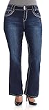 WallFlower Juniors Plus Size Luscious Curvy Bootcut Jeans