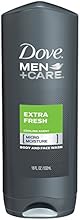 Dove Men + Care Body and Face Wash, Extra Fresh, 18 Ounce (Pack of 3)