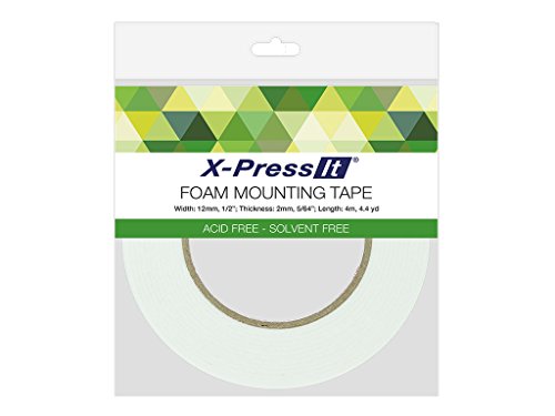 X-Press It High Tack Foam Tape, 1/2