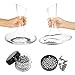 Decanter Stand, Decanter Drying Rack Bundle with Decanter Cleaning Brush, Decanter Cleaning Beads