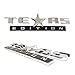 iJDMTOY (2 Chrome Finish 3D Texas Edition Emblem Badges for Chevrolet Silverado, GMC Sierra (Also Universal for Ford or Dodge Trucks)