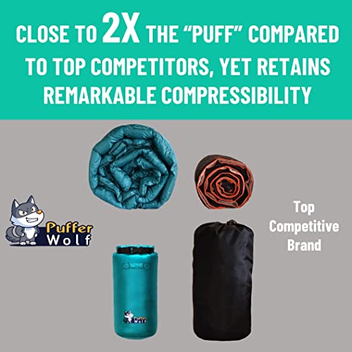 PUFFER WOLF Extra Large Double Insulated Outdoor Camping Blanket 2X