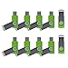 Enfain 32GB x 10 PCS Green Flash Drive USB 2.0 Memory Stick Swivel Pen Drives for Data Storage and Distribution in Environment-Friendly Businesses