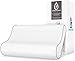 GREHOME Memory Foam Pillow, Pillows for Sleeping, Cervical Pillow for Neck, Shoulder Pain, Contour Pillow for Back, Stomach, Side Sleepers with Removable Washable Pillowcase -16 x 25 x 3.5/4.7 inches