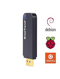 BrosTrend 1200 Mbps USB adaptador WiFi para Linux; Dual Band 2.4 GHz   300 Mbps + 5 GHz   867 Mbps; 2 x 5 dBi Antenas WiFi; USB 3.0; para escritorio, portátil de Linux Mint, Unbuntu, elementary OS, Zorin, Kali Linux