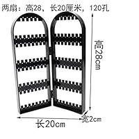 Acturen Creative Screen Jewelry Rack 120 Holes Plastic Ear Nails Earrings Display Frame Receiving Box Home Furnishing 1pc C171