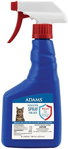 Adams Flea and Tick Spray for Cats, 16 Oz
